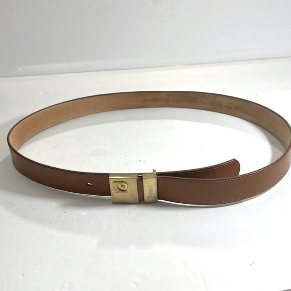 Pierre Cardin Paris Vintage Men’s Calf Finished Cowhide Leather Belt Size 34 - Picture 1 of 9
